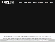 Tablet Screenshot of matchpoint.de