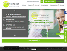 Tablet Screenshot of matchpoint.com.pl